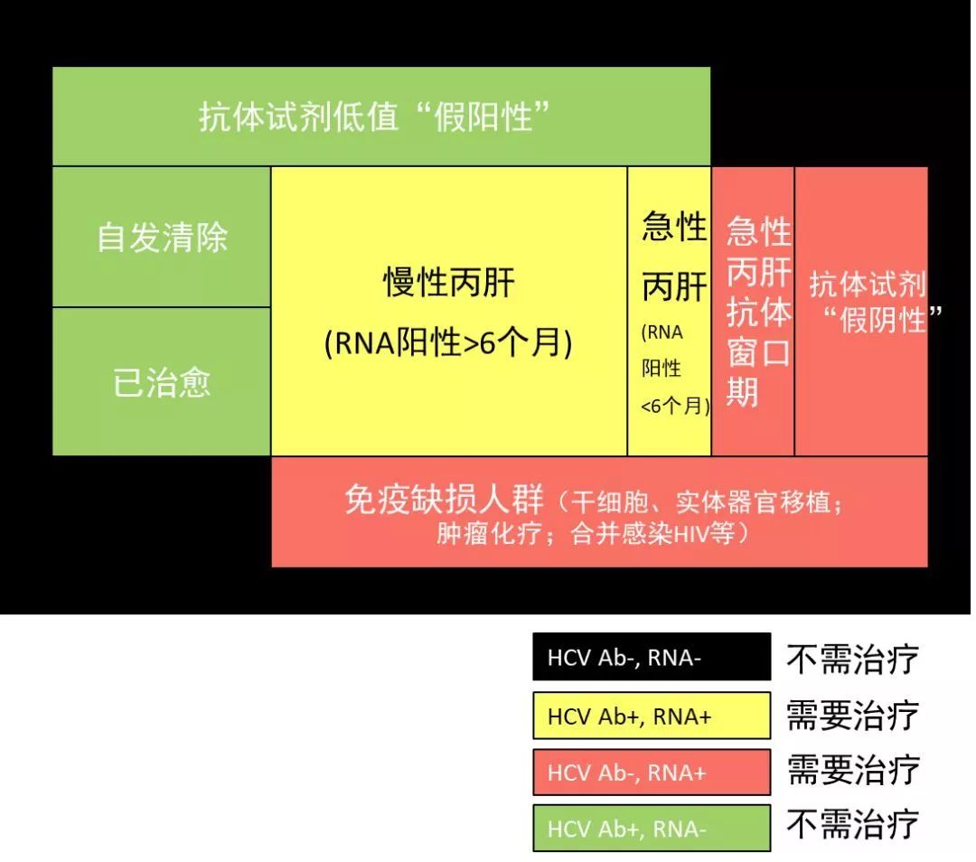  HCV抗體和RNA檢驗(yàn)結(jié)果的解讀